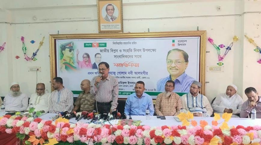 বিএনপি প্রার্থীর সাংবাদিকদের সঙ্গে মতবিনিময় সভা ভোলায় অনুষ্ঠিত